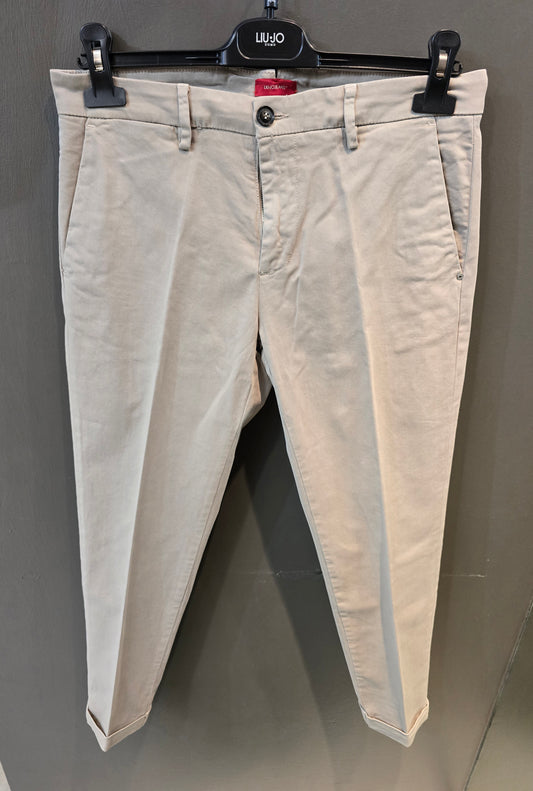Pantalone Chinos Canvas Cotone Corda Slim Taglia 44