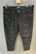Carica l&#39;immagine nel visualizzatore di Gallery, Jeans Velluto Millerighe Elasticizzato Nero Graffiature
