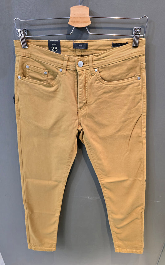 Jeans Cotone Elasticizzato Senape Taglia 42