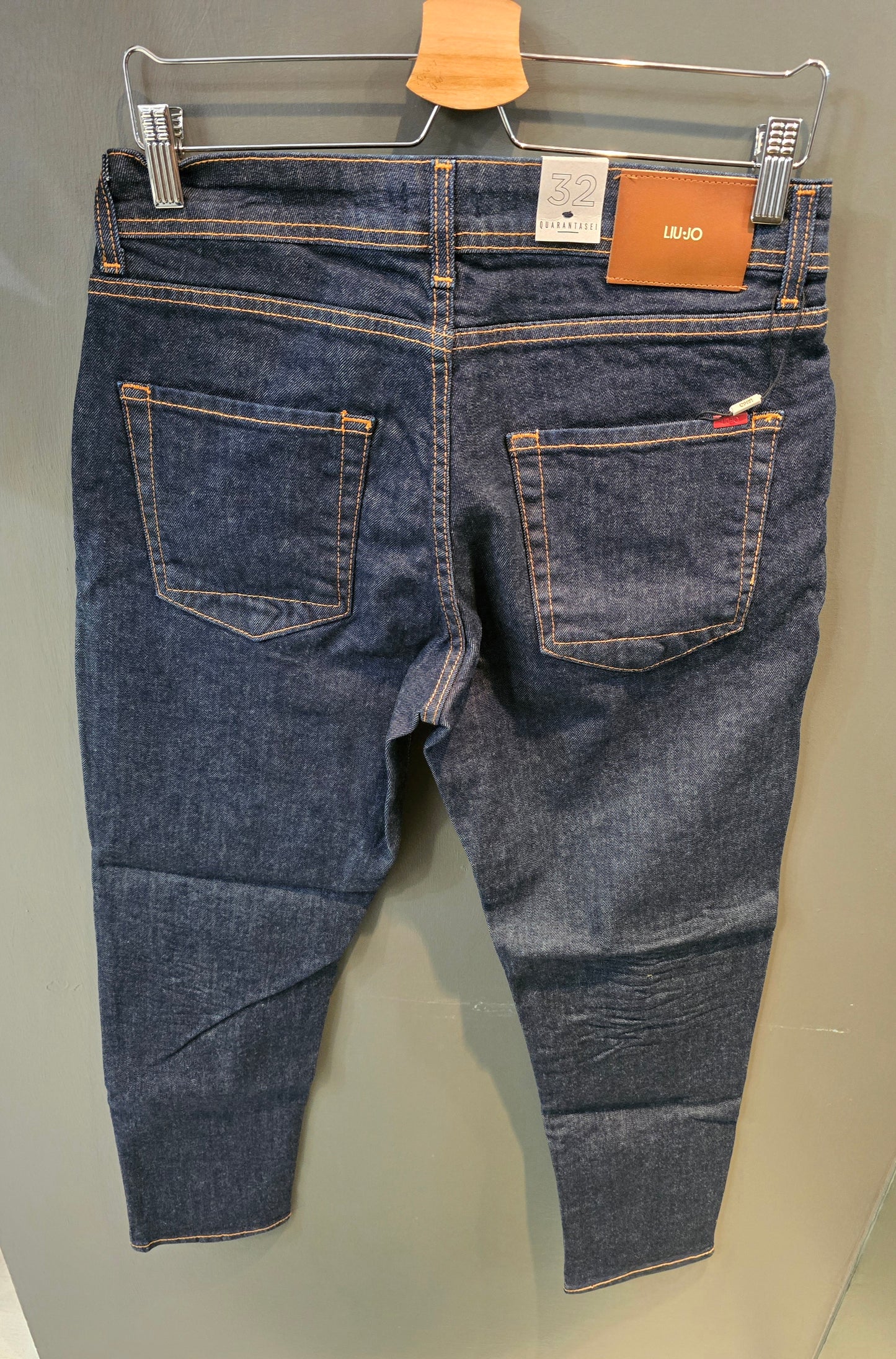 Jeans Fred Elasticizzato Blu Scuro Carrot
