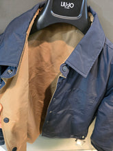 Carica l&#39;immagine nel visualizzatore di Gallery, Giacca Camicia Imbottita Impermeabile Reversibile Blu Cammello
