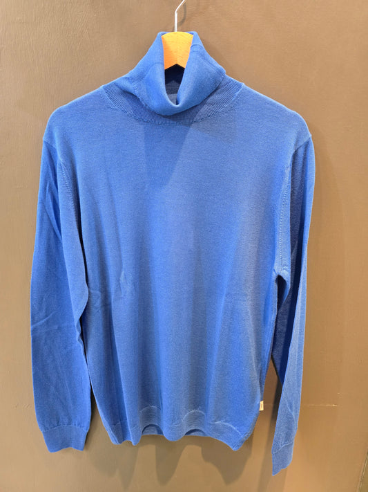 Maglia Dolcevita Blu Royal