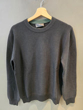 Carica l&#39;immagine nel visualizzatore di Gallery, Maglia Paricollo Nero Venatura Verde Polsi Girocollo
