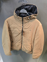 Carica l&#39;immagine nel visualizzatore di Gallery, Piumino Reversibile Camel Nero Cappuccio Taglia L
