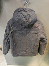 Carica l&#39;immagine nel visualizzatore di Gallery, Piumino Reversibile Camel Nero Cappuccio Taglia L
