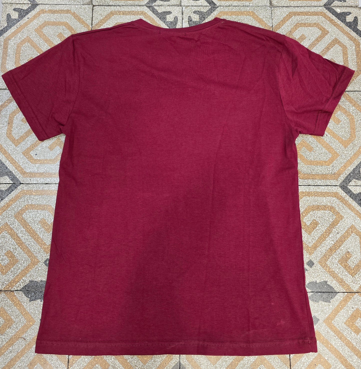 T-Shirt Paricollo Stampata Wolf Animalier Cotone