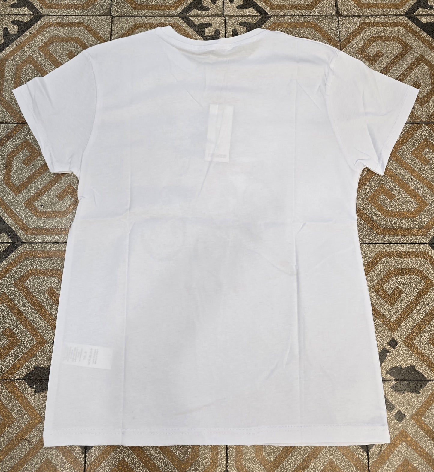 T-Shirt Paricollo Cotone Stampa Davanti Vespa