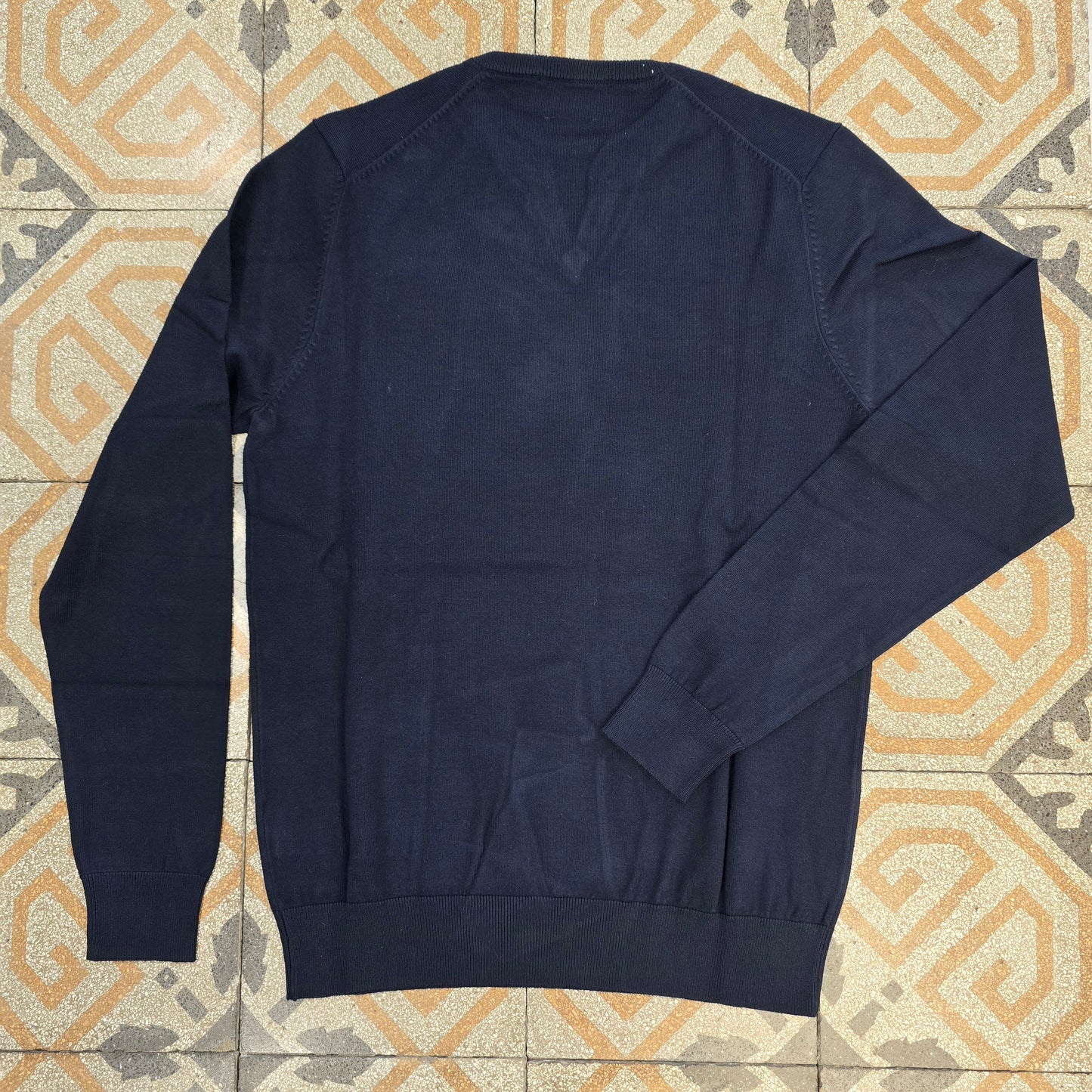 Maglia Viscosa Serafino Senza Bottoni Finta T-Shirt Sotto Tono Tono