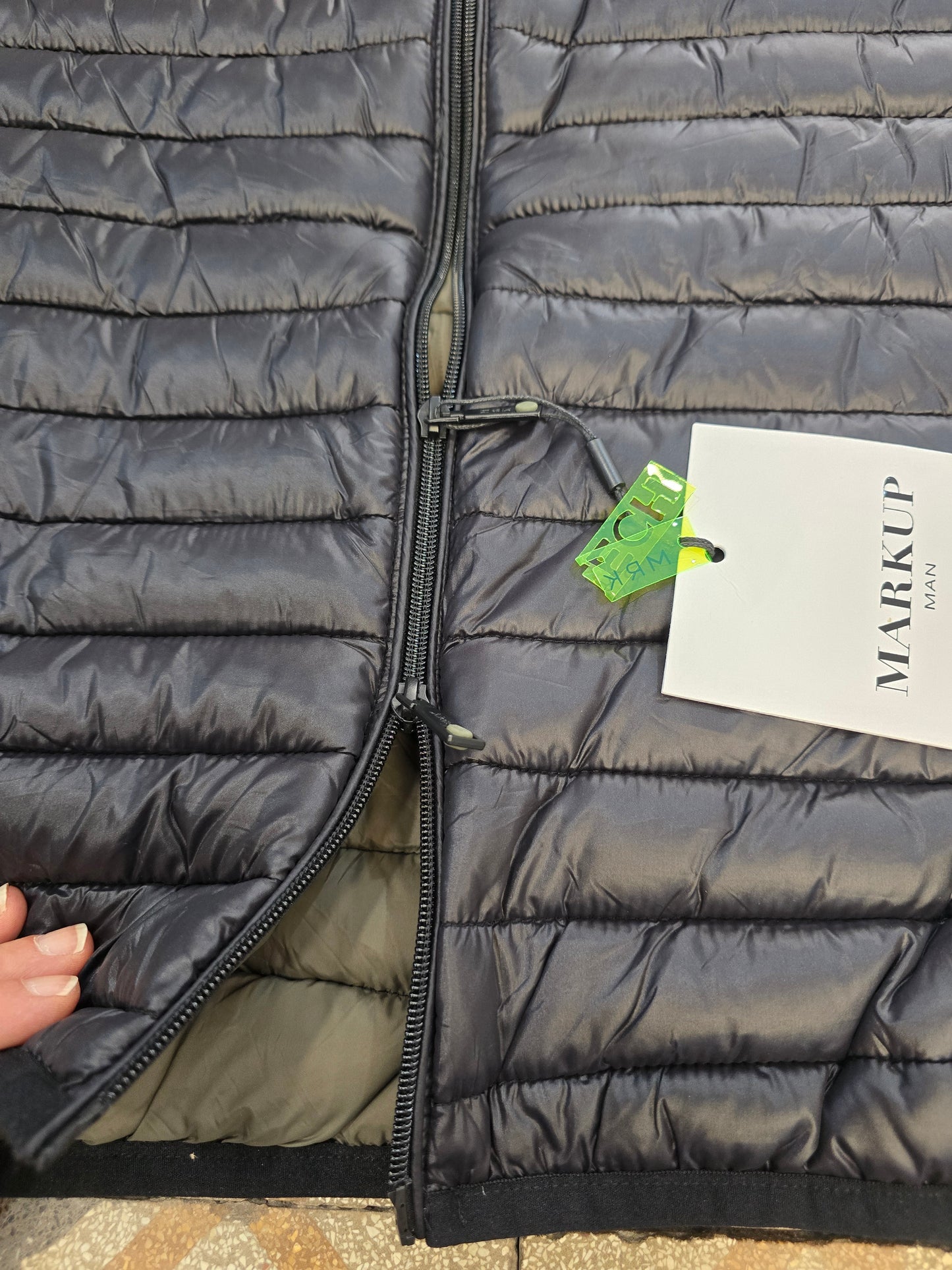 Gilet 100gr Chiusura Zip Doppio Cursore Nero