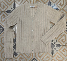 Carica l&#39;immagine nel visualizzatore di Gallery, Cardigan Coste Larghe Abbottonato Scollo V Lurex

