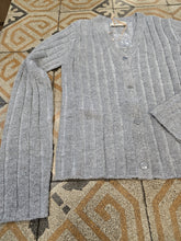 Carica l&#39;immagine nel visualizzatore di Gallery, Cardigan Coste Larghe Abbottonato Scollo V Lurex

