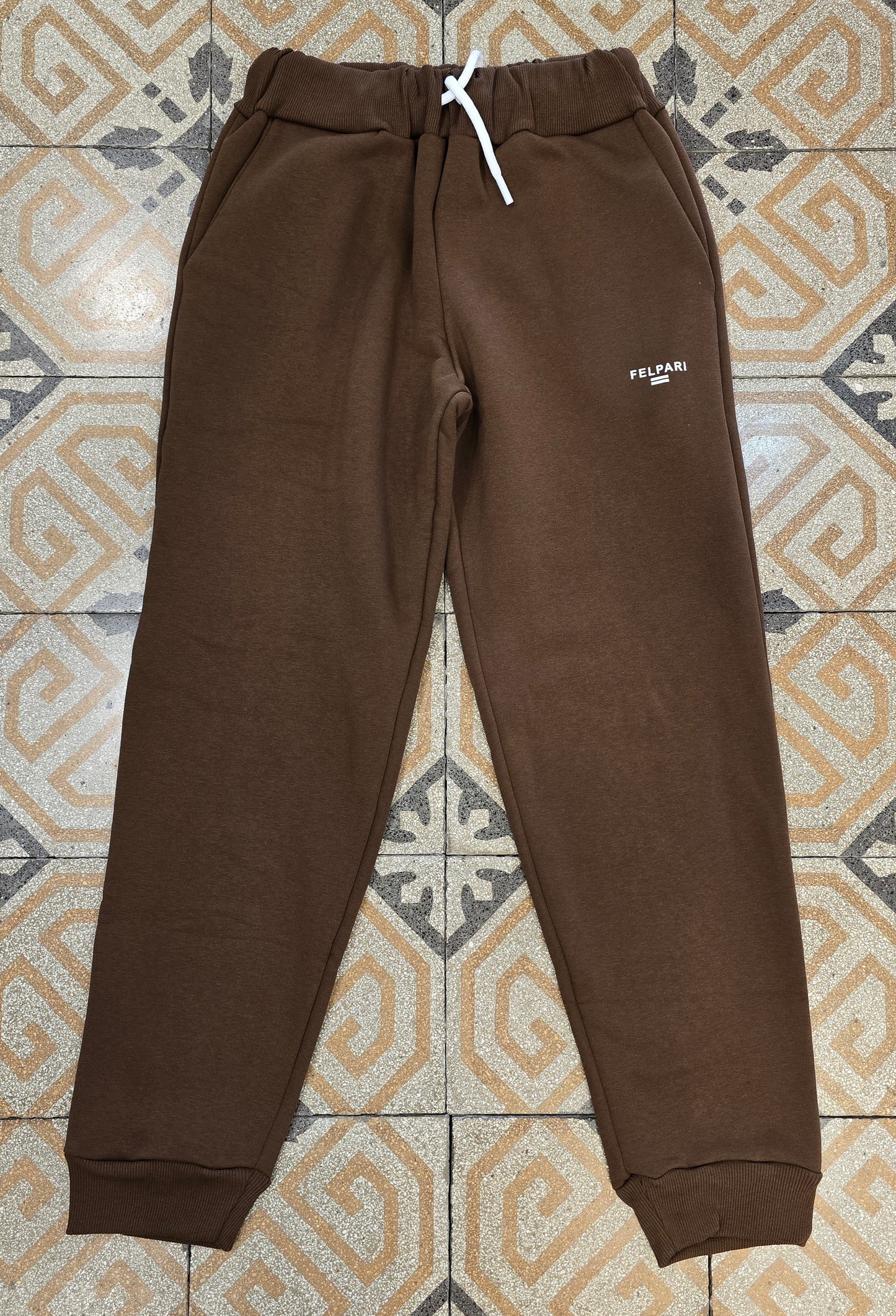 Jogger Cotone Felpato Polsino Uomo