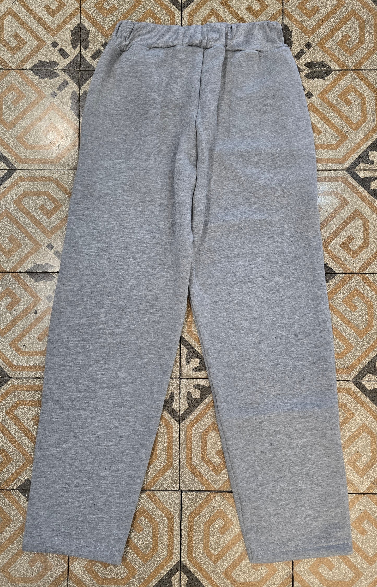 Jogger Felpa Felpata Dritto Senza Polsino Uomo