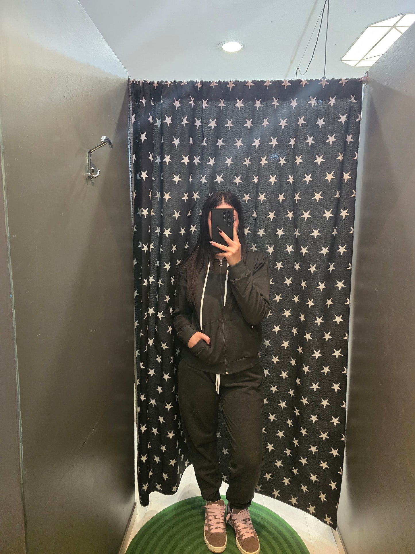 Felpa Cotone Felpato Cappuccio Tascone Zip Donna