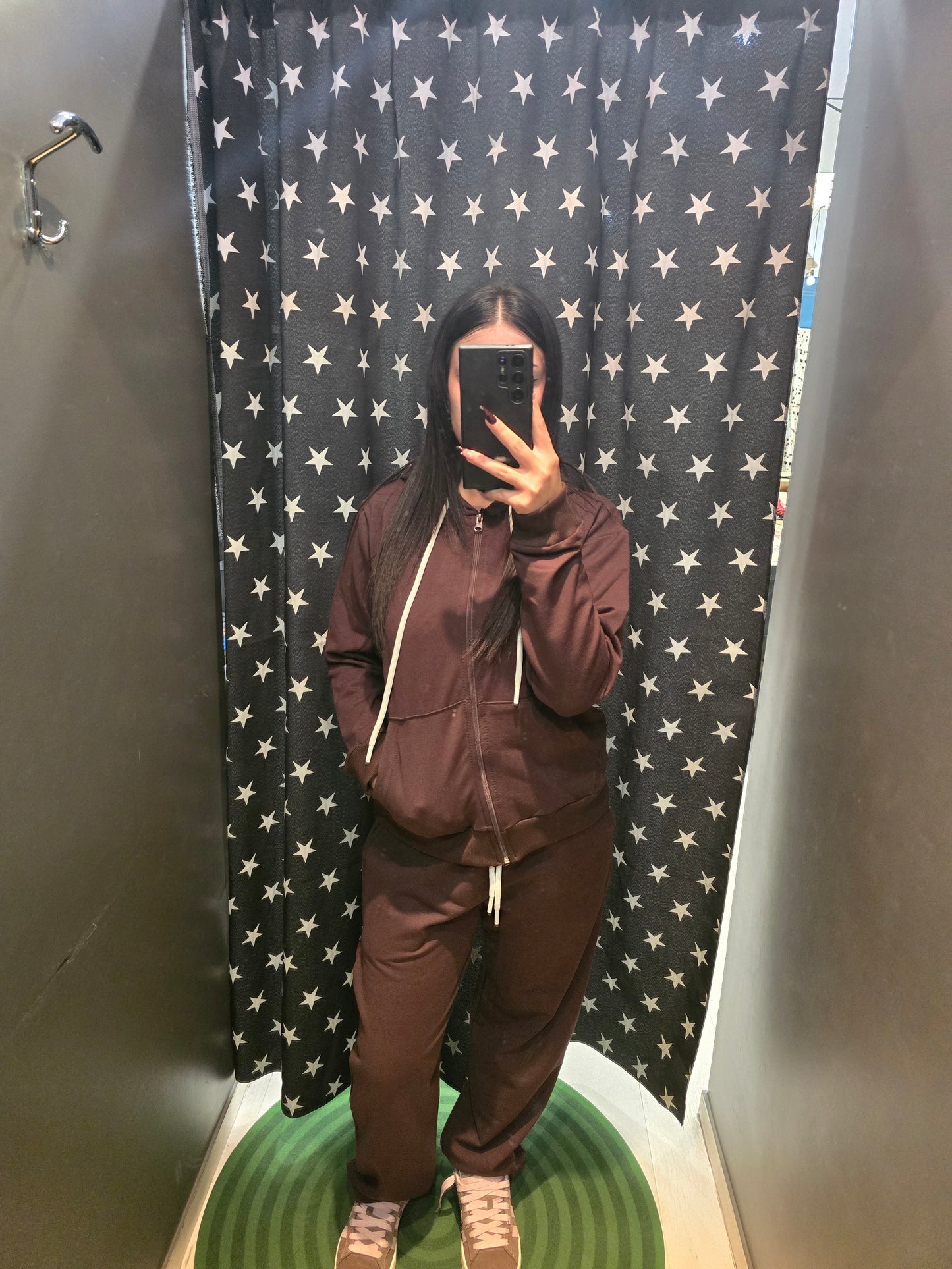 Felpa Cotone Felpato Cappuccio Tascone Zip Donna