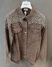 Carica l&#39;immagine nel visualizzatore di Gallery, Giacca camicia strass
