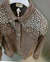 Carica l&#39;immagine nel visualizzatore di Gallery, Giacca camicia strass
