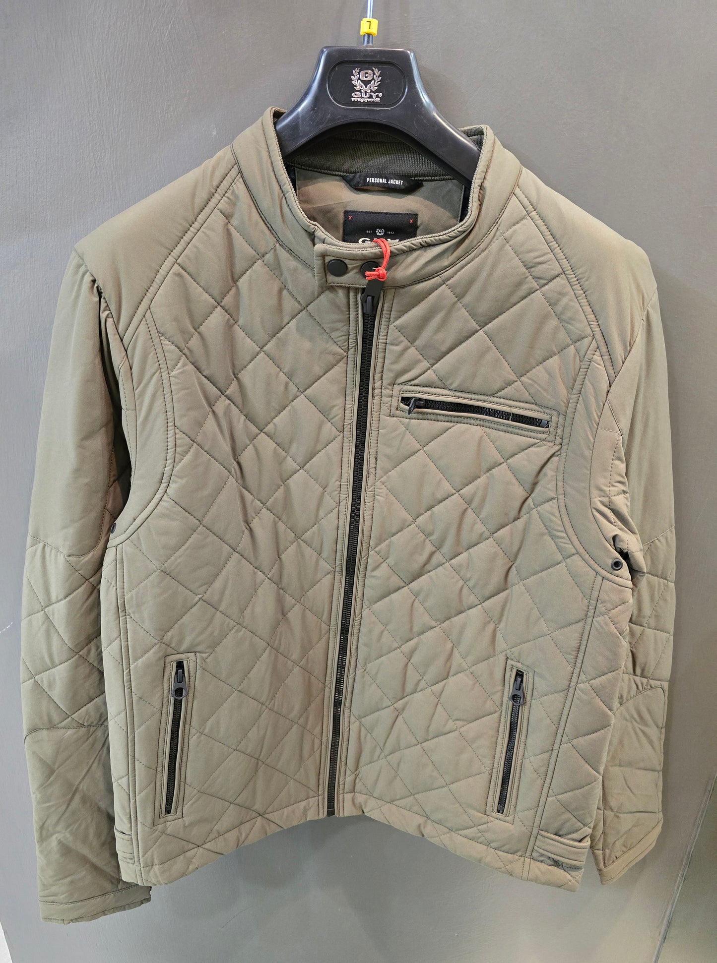 Biker Trapuntato Pesantezza Media Verde Salvia