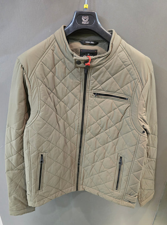 Biker Trapuntato Pesantezza Media Verde Salvia