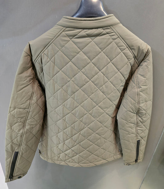 Biker Trapuntato Pesantezza Media Verde Salvia