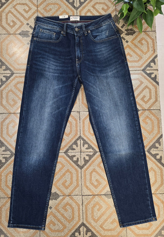 Jeans Elasticizzato Blu Scuro Regular Fit