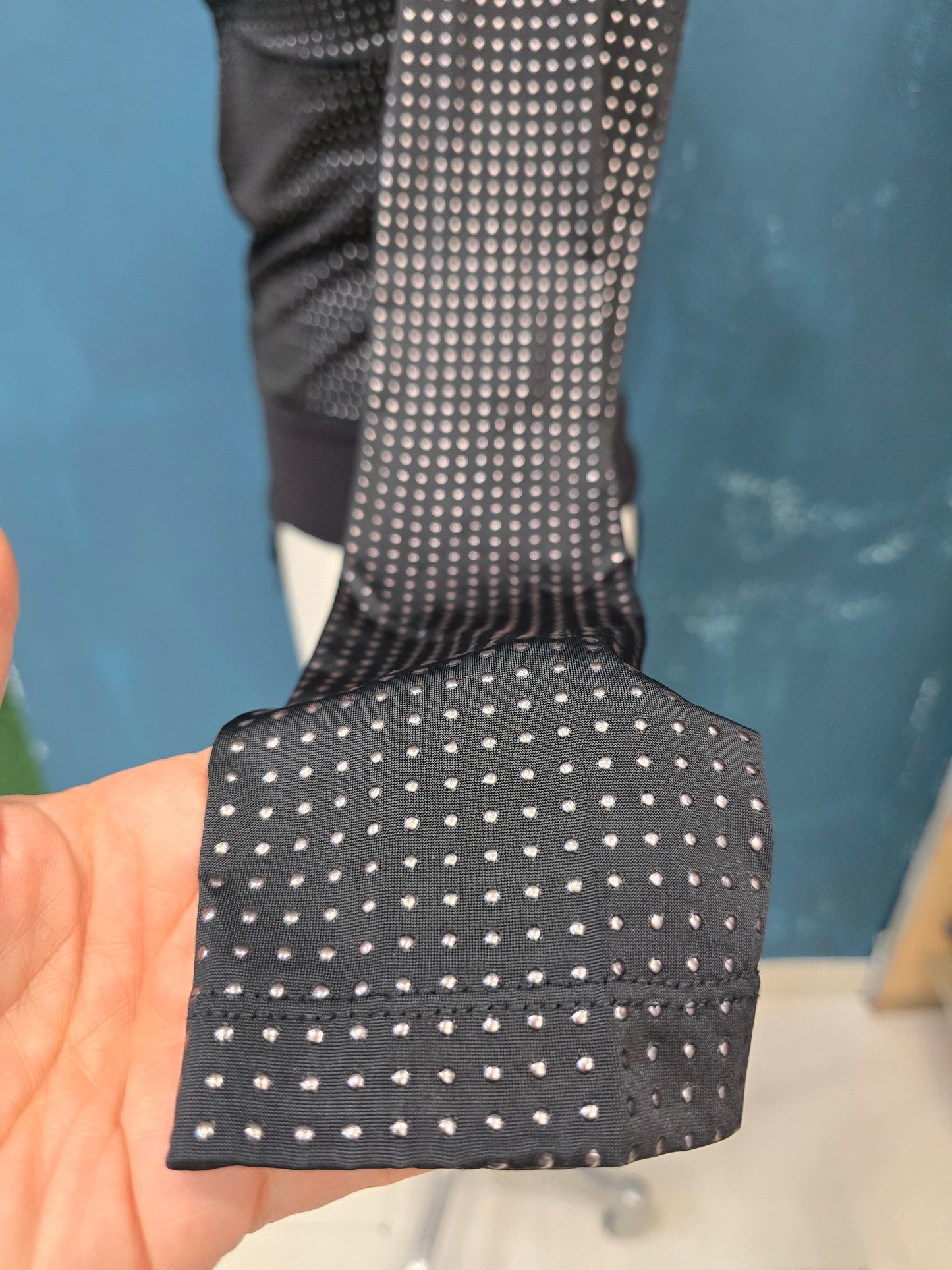 Body Tessuto Elasticizzato Completamente Borchiato Nero Taglia 42