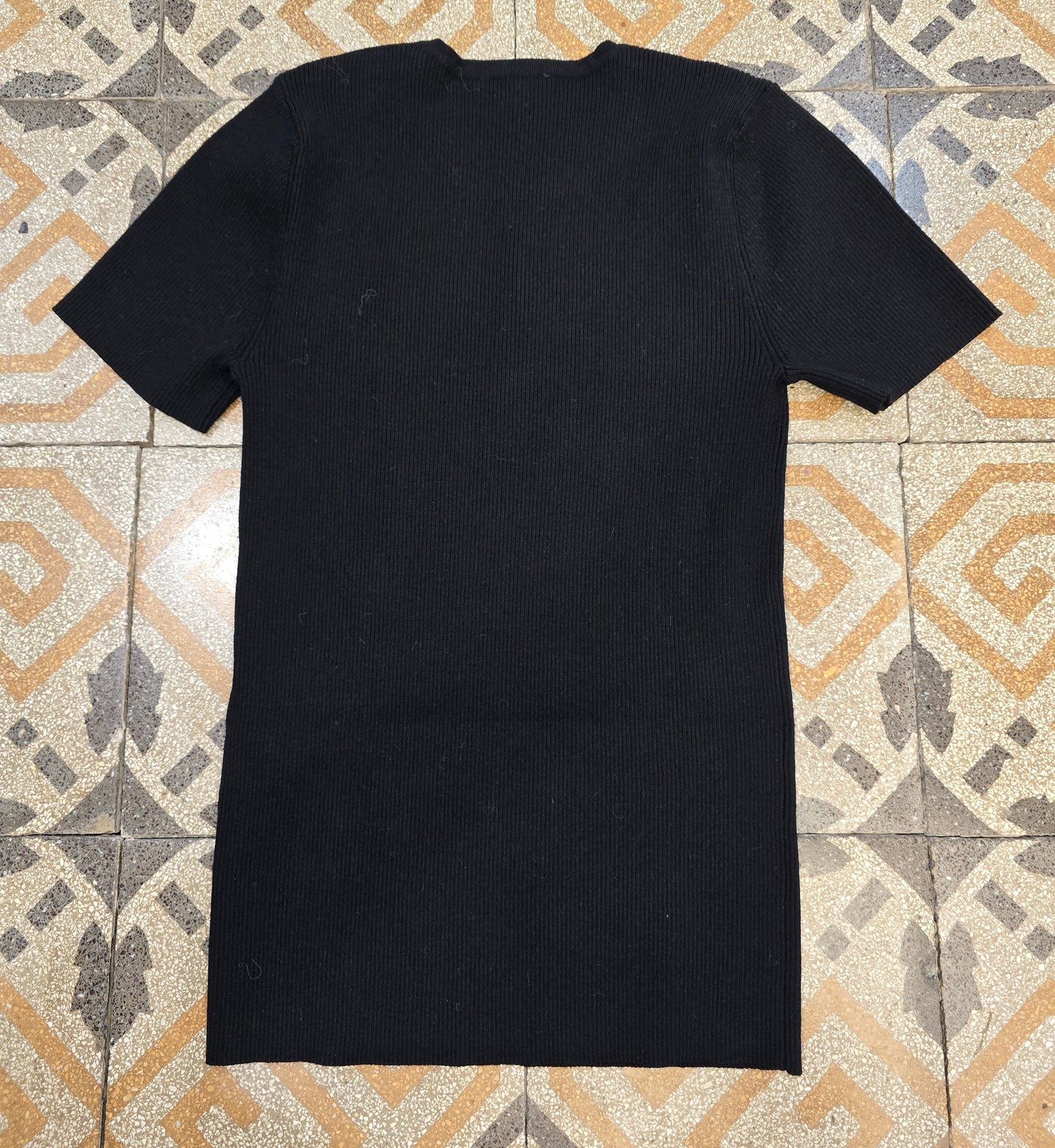 T-Shirt Maglia Viscosa Costine Taglia 42
