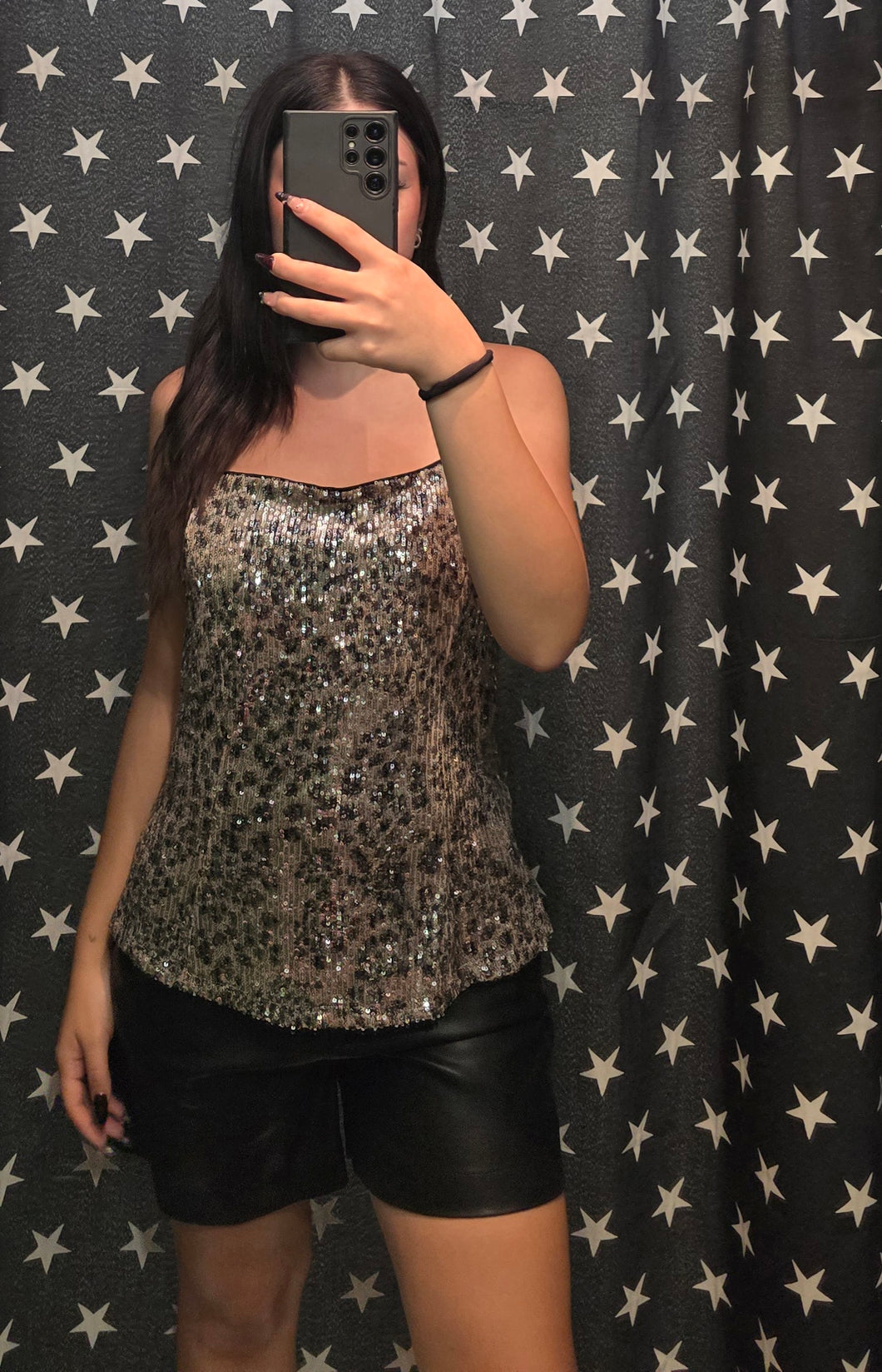 Top paillettes
