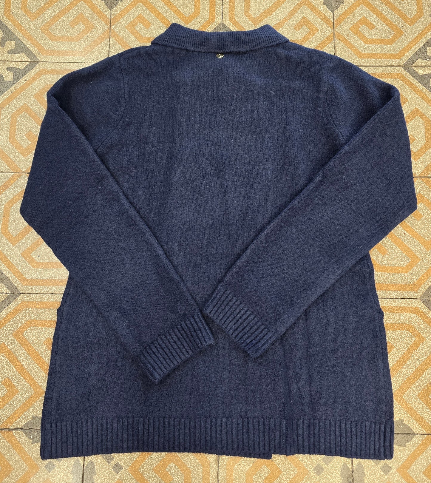 Cappotto Maglia Doppiopetto Blu