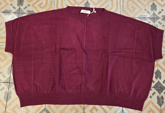 Maglia Over Viscosa Mano Calda Mezza Manica Grande