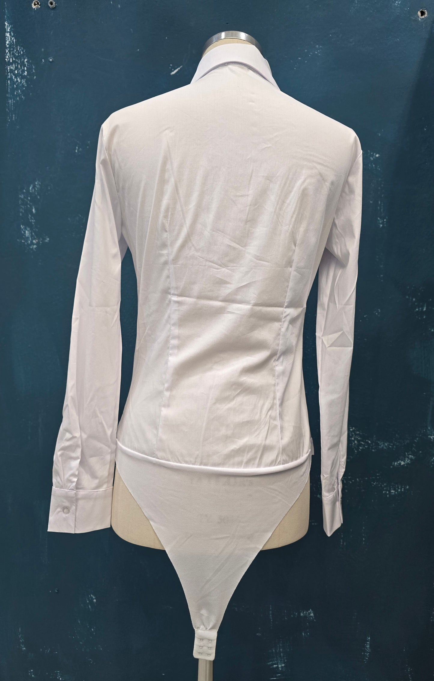 Camicia Body Cotone Slim Bianco Taglia Unica