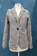 Carica l&#39;immagine nel visualizzatore di Gallery, Giacca Doppio Tessuto Check Sfrangiature Milano
