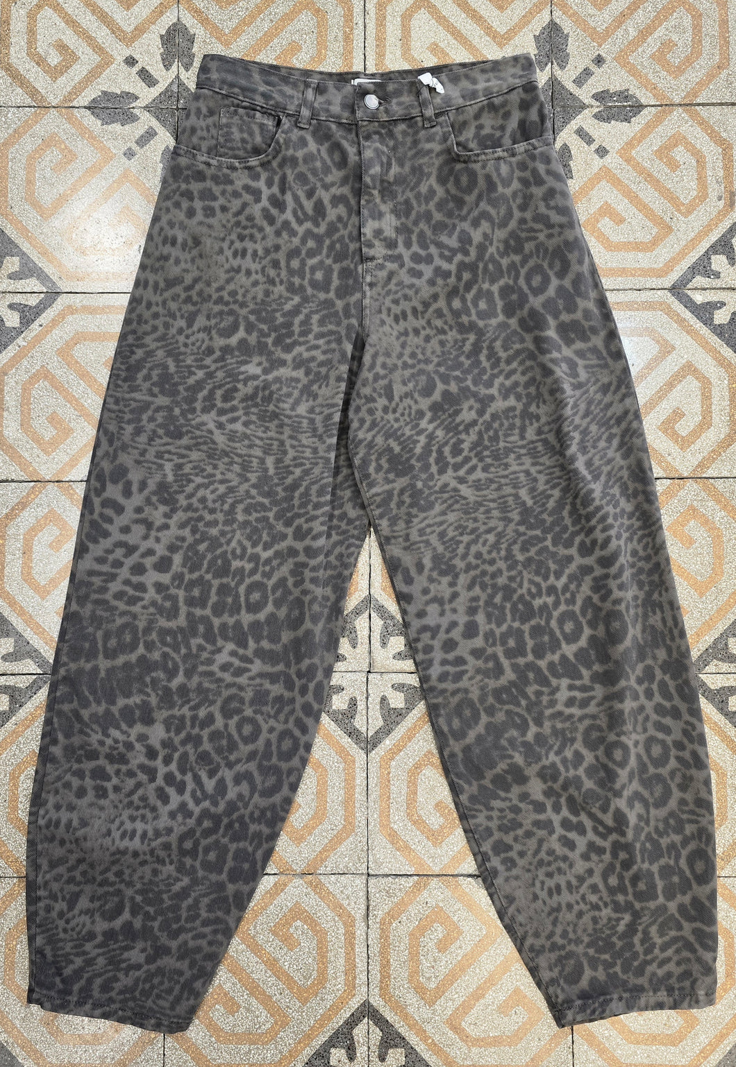 Jeans Animalier Non Elasticizzato Barrel