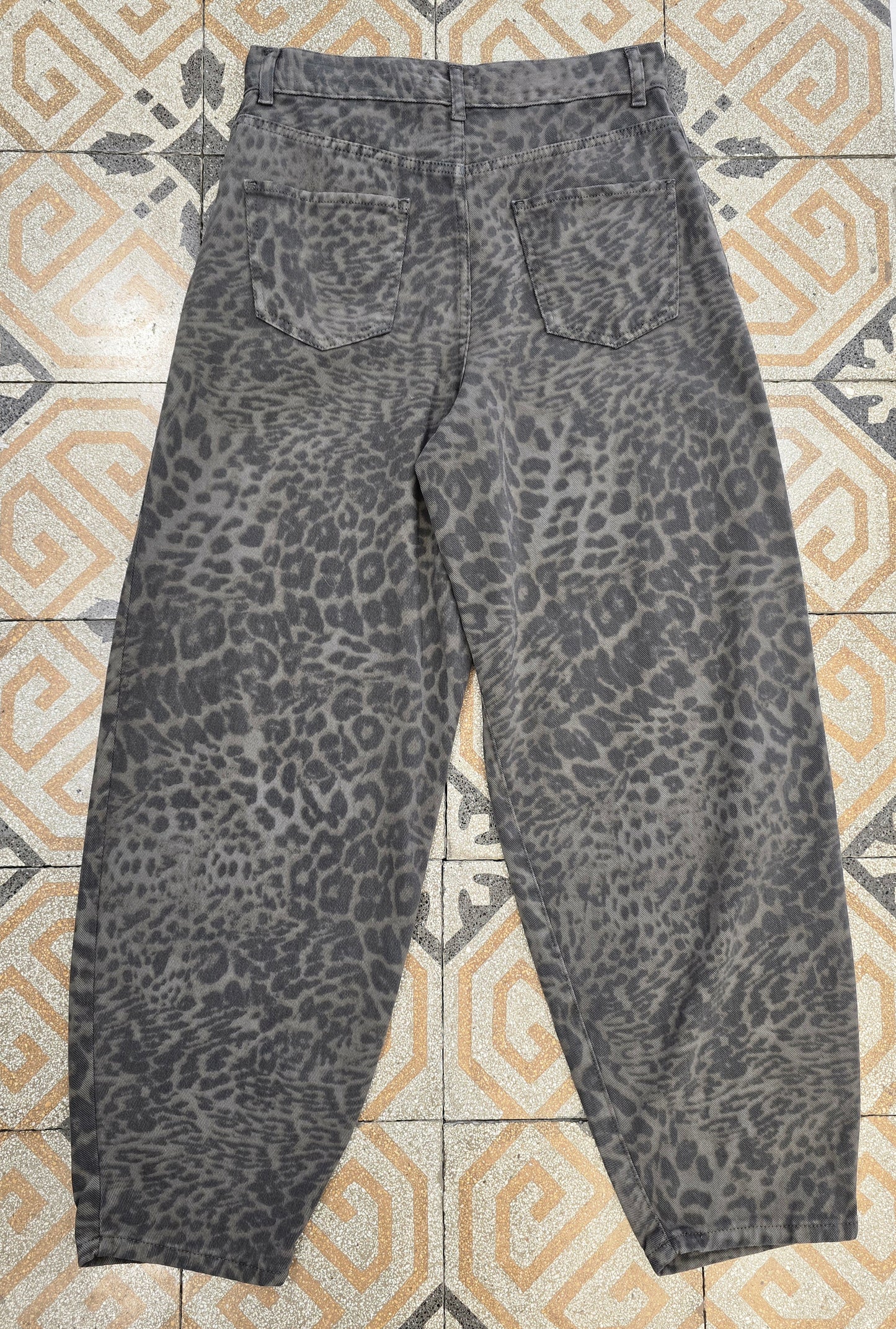 Jeans Animalier Non Elasticizzato Barrel