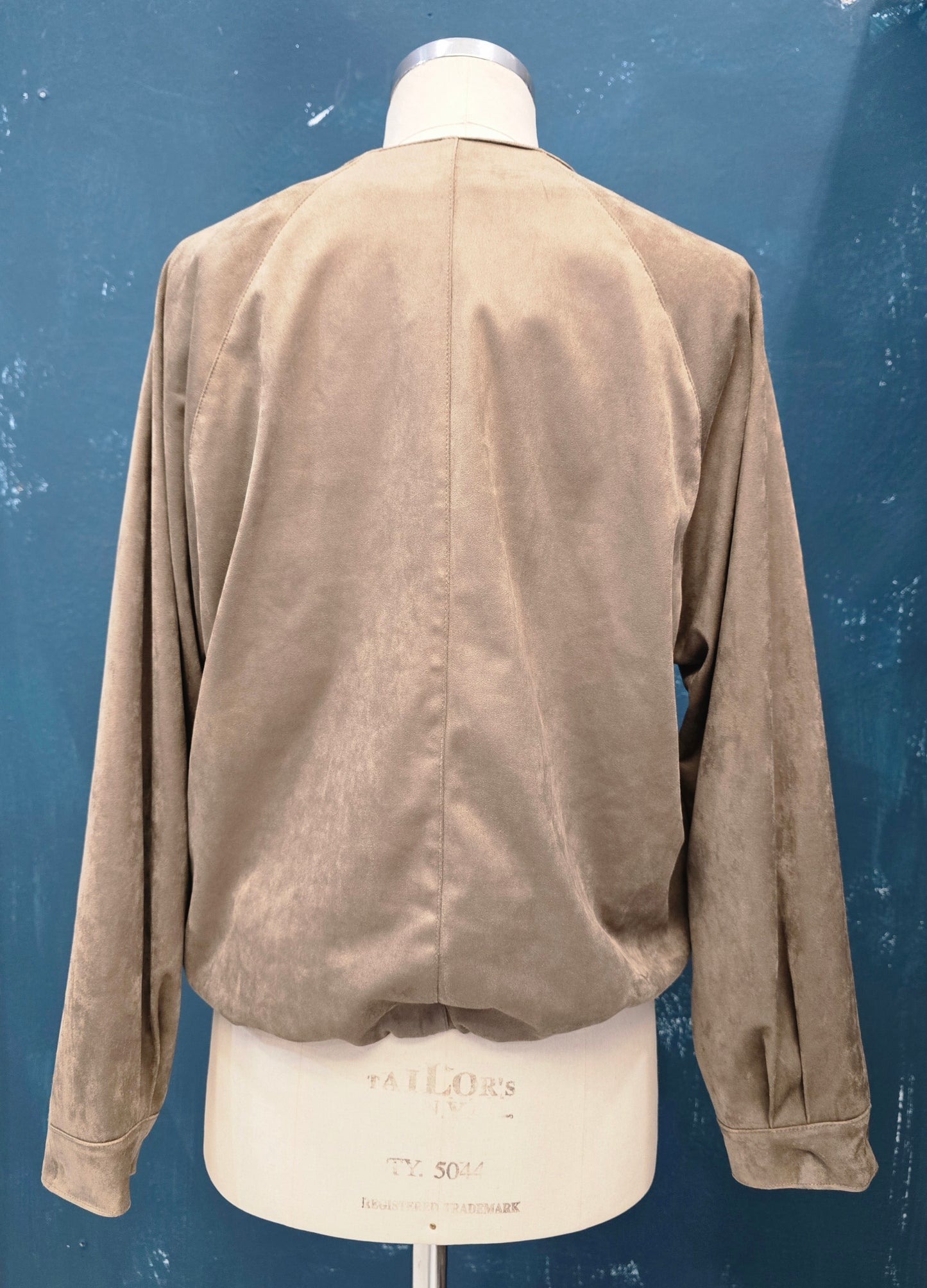 Bomber Suede Ecologico Bottoni