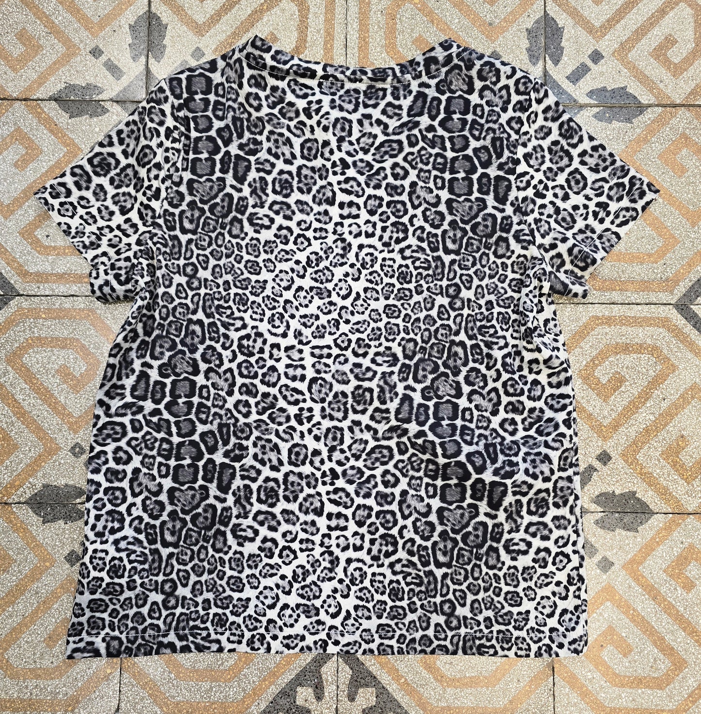 T-Shirt Raso Viscosa Elasticizzato Animalier