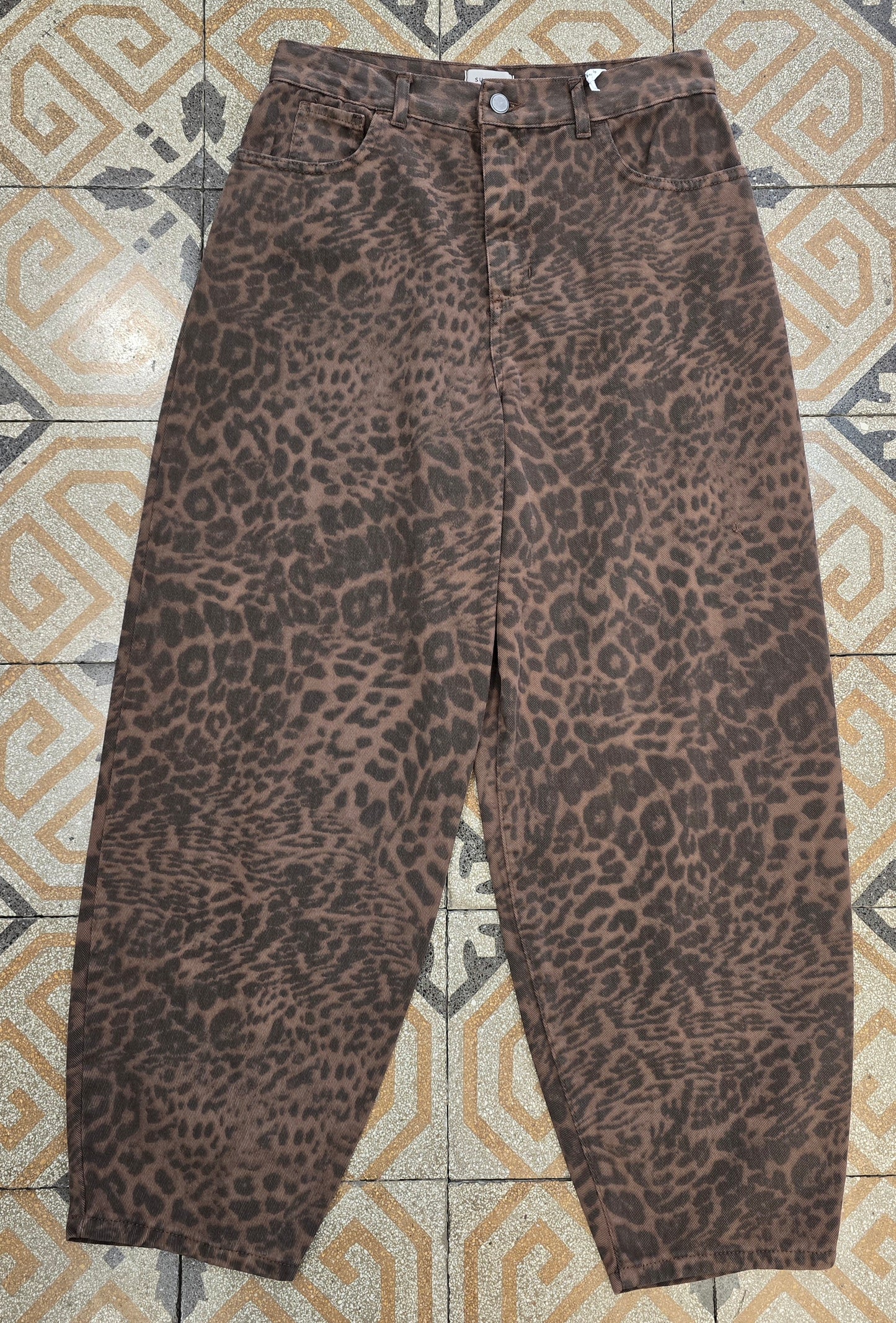 Jeans Animalier Non Elasticizzato Barrel