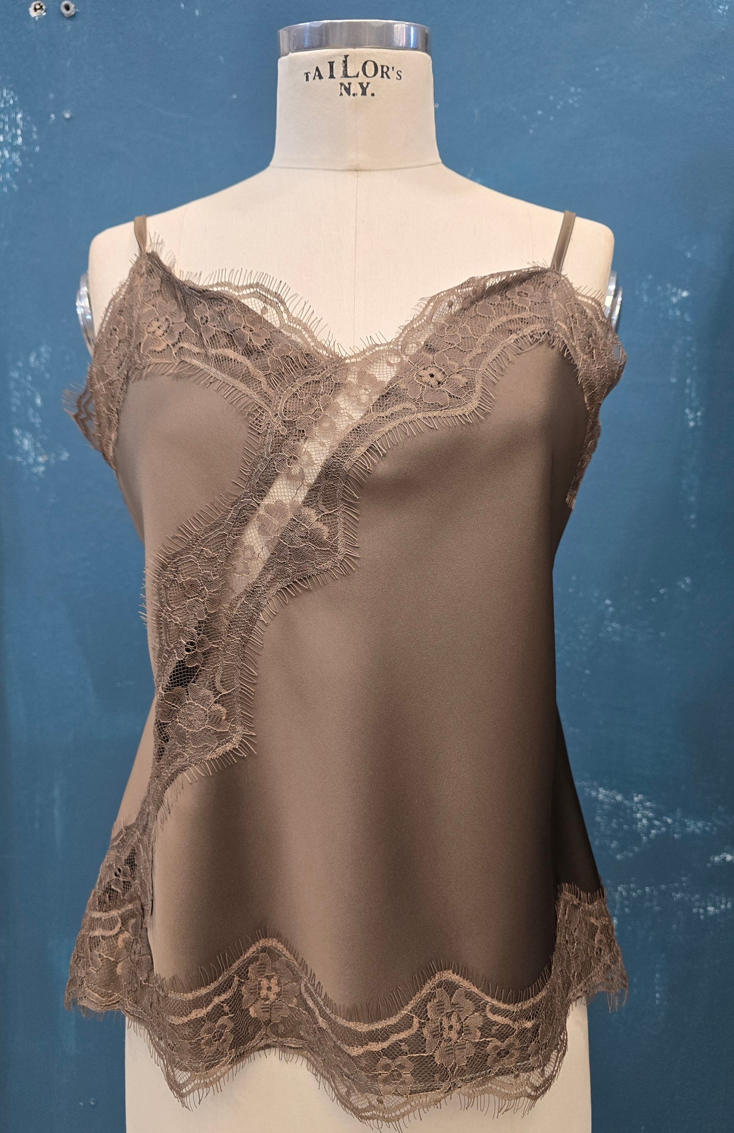 Top Raso Sottoveste Spallini Regolabili