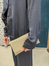 Carica l&#39;immagine nel visualizzatore di Gallery, Borsa Strass Rettangolare Busta Catena Dorata
