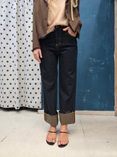 Carica l&#39;immagine nel visualizzatore di Gallery, Jeans Elasticizzato Dritto Rovescione Blu Scuro
