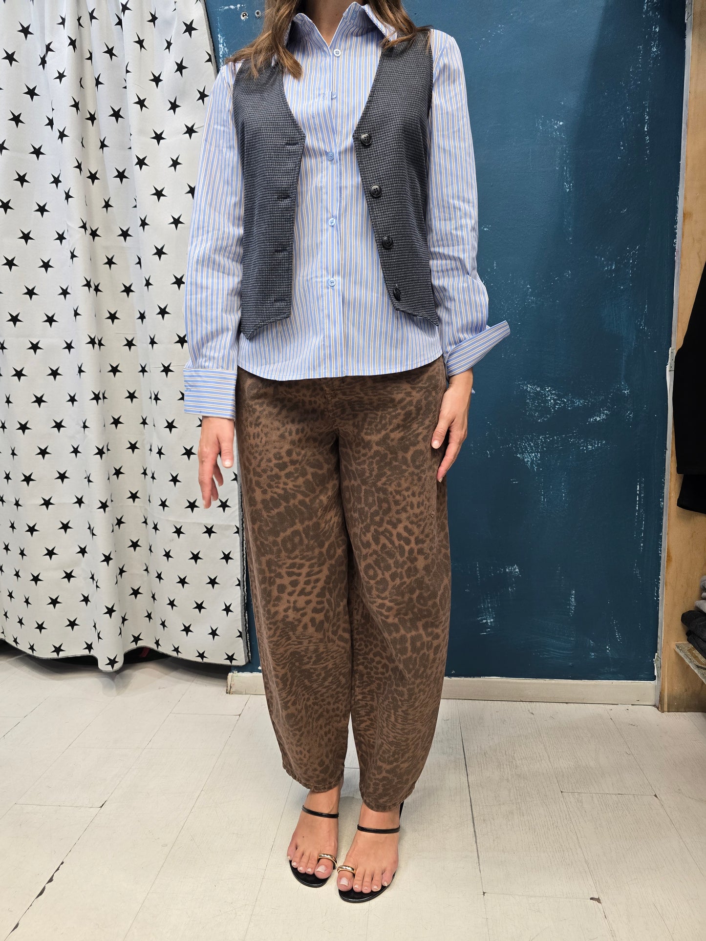 Jeans Animalier Non Elasticizzato Barrel