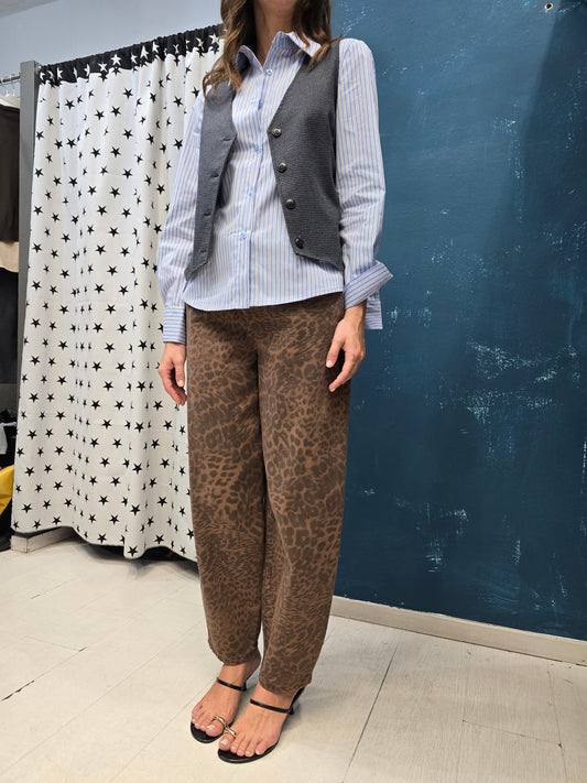 Jeans Animalier Non Elasticizzato Barrel