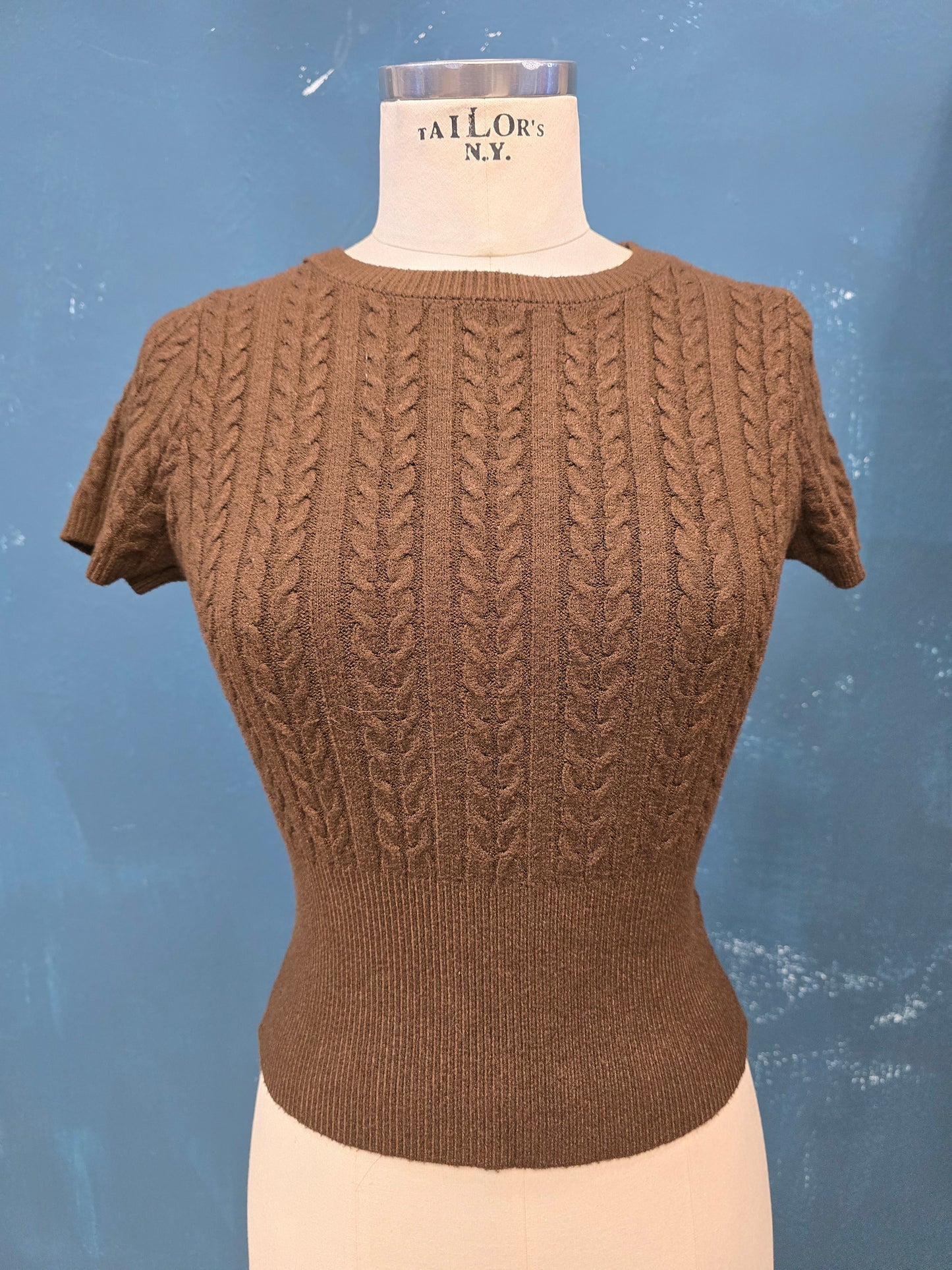 Maglia Viscosa Calda Mezza Manica Paricollo Aderente