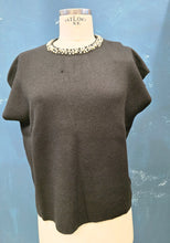 Carica l&#39;immagine nel visualizzatore di Gallery, Gilet Paricollo Maglia Perle Strass Collo
