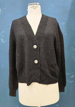 Carica l&#39;immagine nel visualizzatore di Gallery, Giacca Maglia Lurex Bottoni Oro Fianchi
