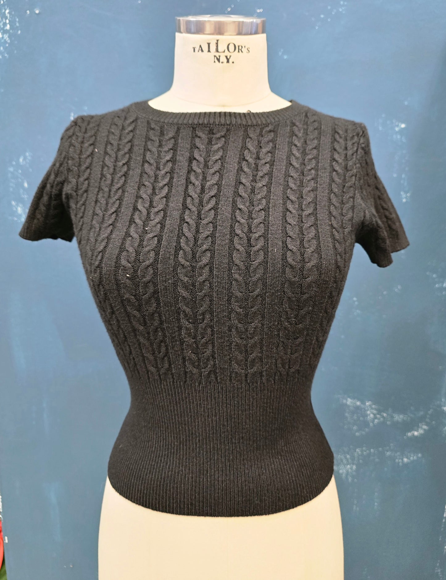 Maglia Viscosa Calda Mezza Manica Paricollo Aderente