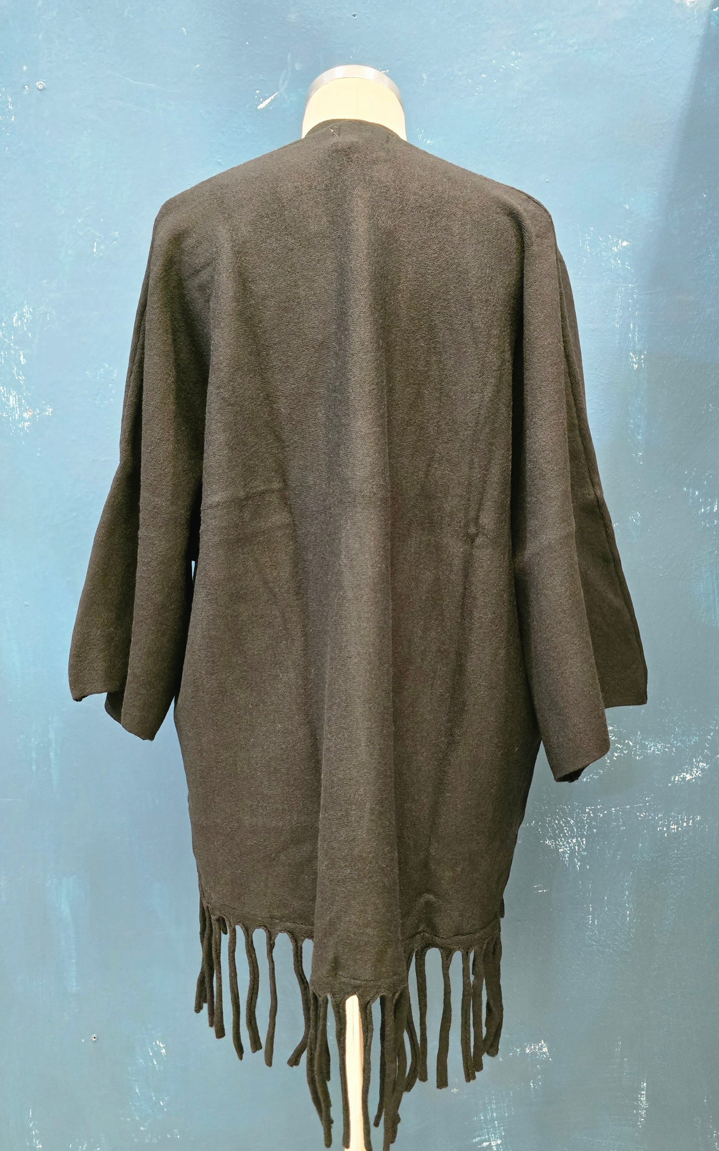Cappa Viscosa Pesante Frange Taglia Unica
