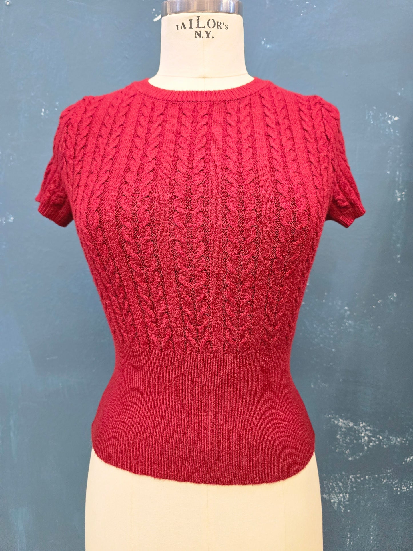 Maglia Viscosa Calda Mezza Manica Paricollo Aderente