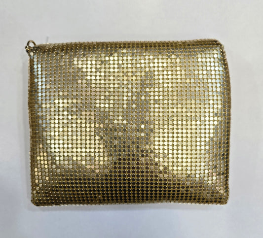 Borsa Mini Metallo Dorato Busta Catena Dorata