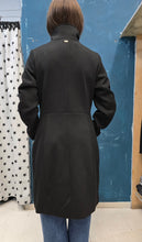 Carica l&#39;immagine nel visualizzatore di Gallery, Cappotto Lungo Pannetto Zip Laterale Nero
